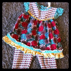 Girls matching pants and top